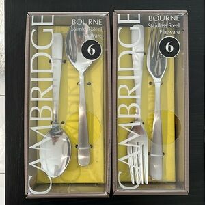 Cambridge Bourne Stainless Steel Flatware Spoon and Fork